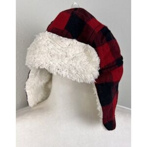 Tucker Tate Red Chili Hat, Buffalo Check Flight Check Hat 2-4 years NEW